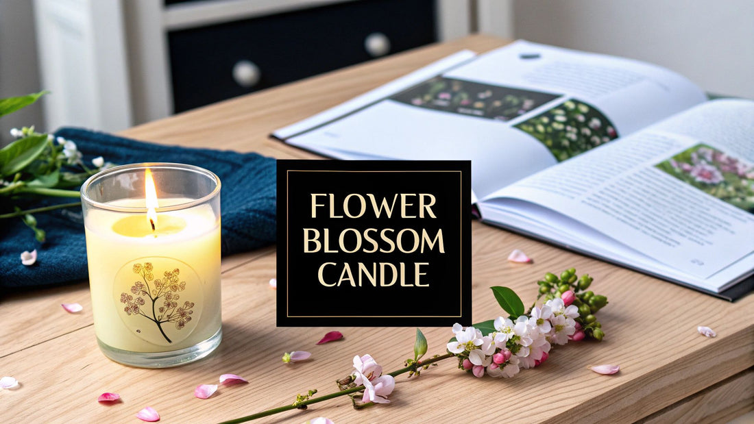 Flower Blossom Candle | Nature-Inspired Home Decor - Shivora Candles