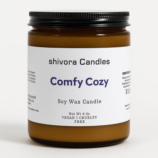 Comfy Cozy soy wax candle 8 oz – Shivora Candles