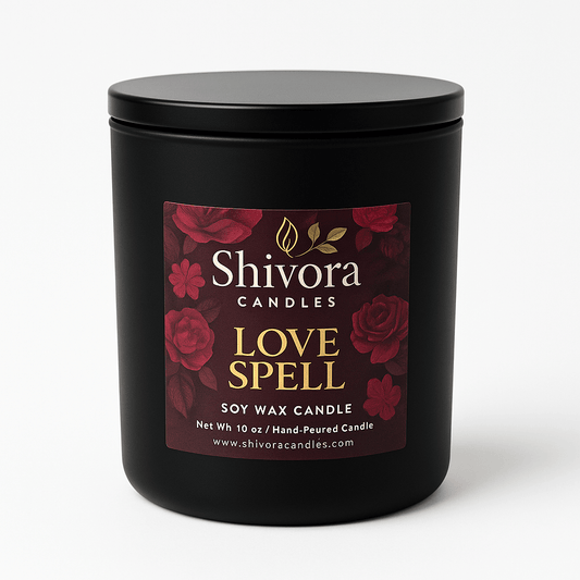 Hand-poured romantic Love Spell candle Canada