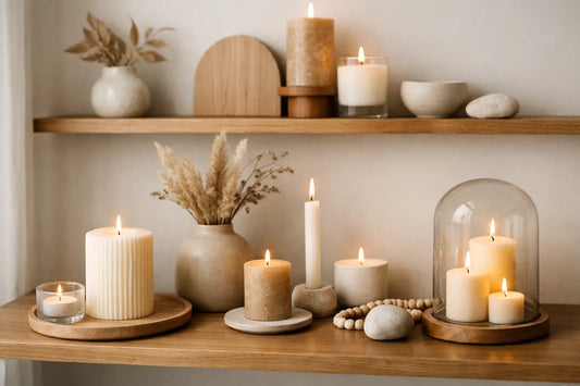 Candle Styling Shelf Decor Examples for Calm Homes