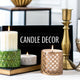 Cozy home candle décor
