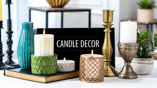 Cozy home candle décor