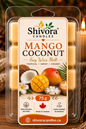 Mango Coconut soy wax melt 75 g hand-poured in Ontario Canada by Shivora Candles