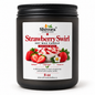 Strawberry Swirl 8 oz soy candle with cotton wick handmade in Canada by Shivora Candles