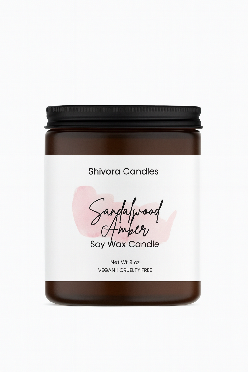 Sandalwood & Amber Soy Wax Candle