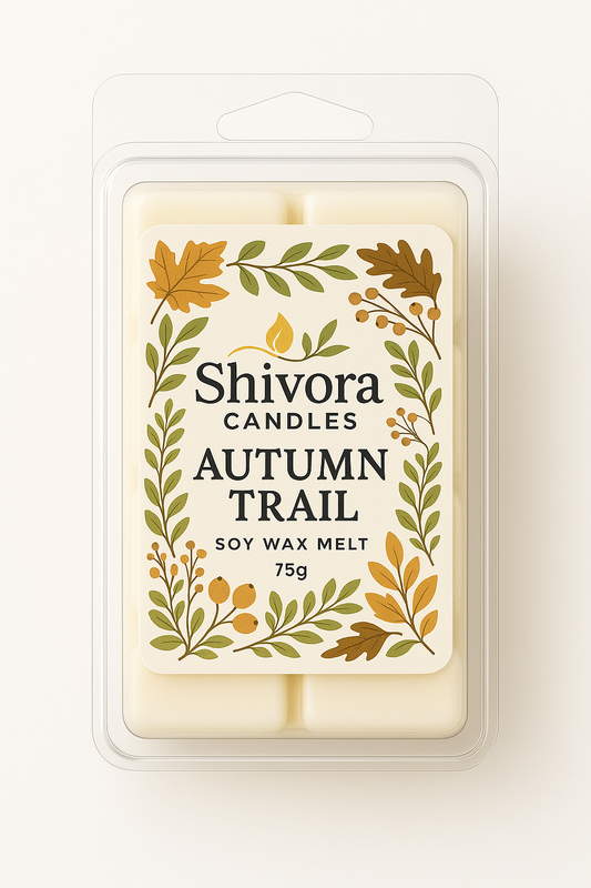 Autumn Trail Soy Wax Melt – 75g | Hand-Poured, Eco-Friendly, Long-Lasting Soy Wax Melts by Shivora Candles (Made in Canada)