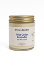 Blue cedar lavender soy wax candle