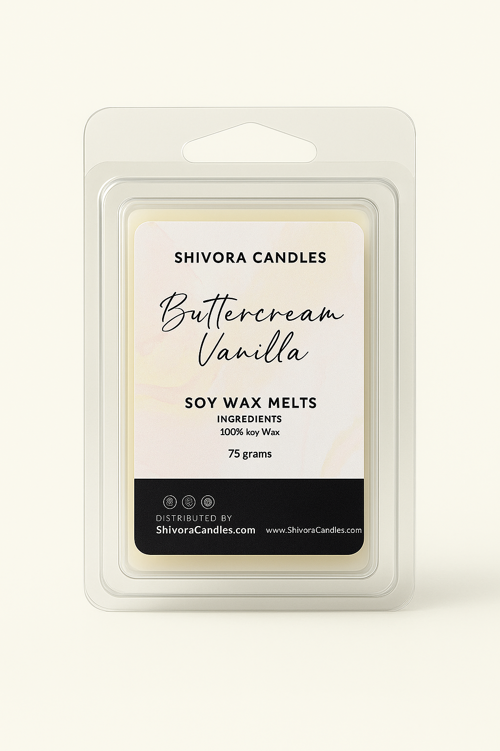 Buttercream & Vanilla Soy Wax Melts | Sweet Bakery-Inspired Scent - Shivora Candles