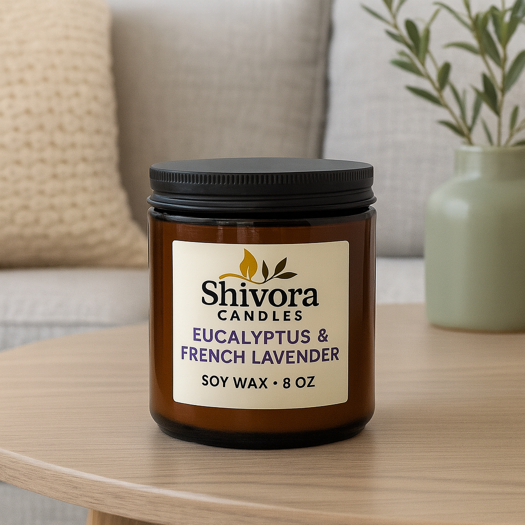 Aromatherapy soy candle relaxation scent
