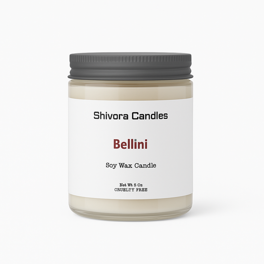 Bellini scented soy wax candle 8 oz – Shivora Candles