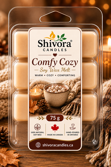 Comfy Cozy Soy Wax Melt 75 g, Handmade Soy Wax Melts Canada, Hand-Poured in Ontario by Shivora Candles product image