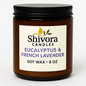 Eucalyptus & French Lavender Soy Candle 8 oz – Handmade Soy Candle Made in Canada with Cotton Wick | Shivora Candles