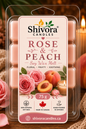 Rose & Peach Soy Wax Melts Canada – Hand-Poured Natural Soy Wax Melt by Shivora Candles