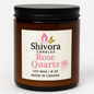 Rose Quartz Soy Candle 8 oz – Handmade Soy Candle Made in Canada with Cotton Wick | Shivora Candles