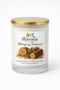 Mahogany Teakwood soy candle 10 oz with cotton wick, handmade soy candle in Canada by Shivora Candles
